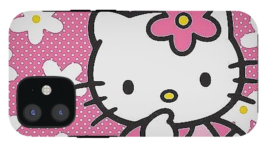 hello kitty wallpaper hd free Luxury Free of Hello Kitty Wallpaper with  Floral pink background iPhone 12 Tough Case by Barbora Bradacova - Fine Art  America