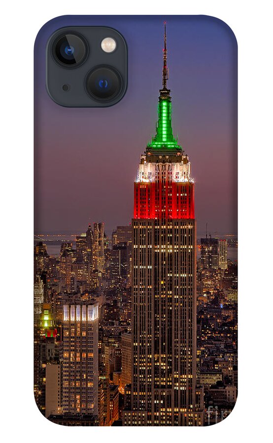 Empire State Building iPhone 13 Case featuring the photograph Top Of The Rock by Susan Candelario