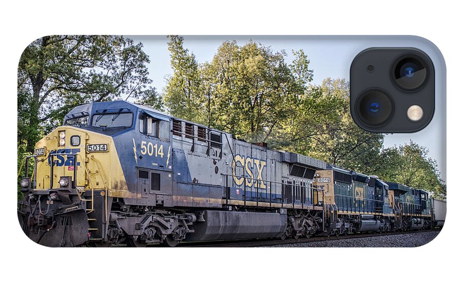 Csx iPhone 13 Case featuring the photograph 05.06.14 - CSX 5014 at Madisonville Ky #050614 by Jim Pearson