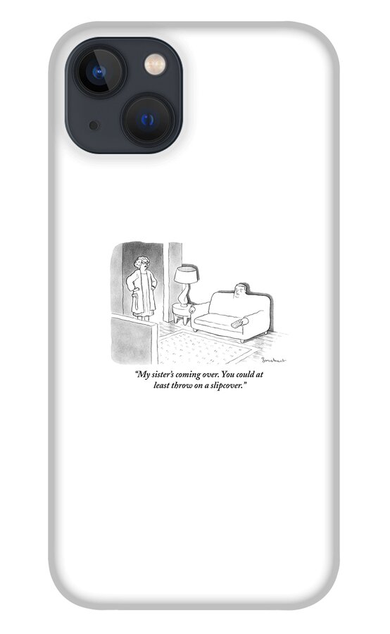 A Wife Stands In The Doorway Of The Living Room #1 iPhone 13 Case