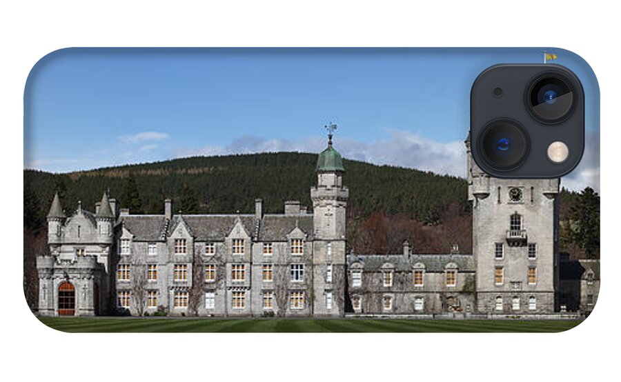 Balmoral Castle iPhone 13 Case featuring the photograph Balmoral Castle in Panorama by Maria Gaellman