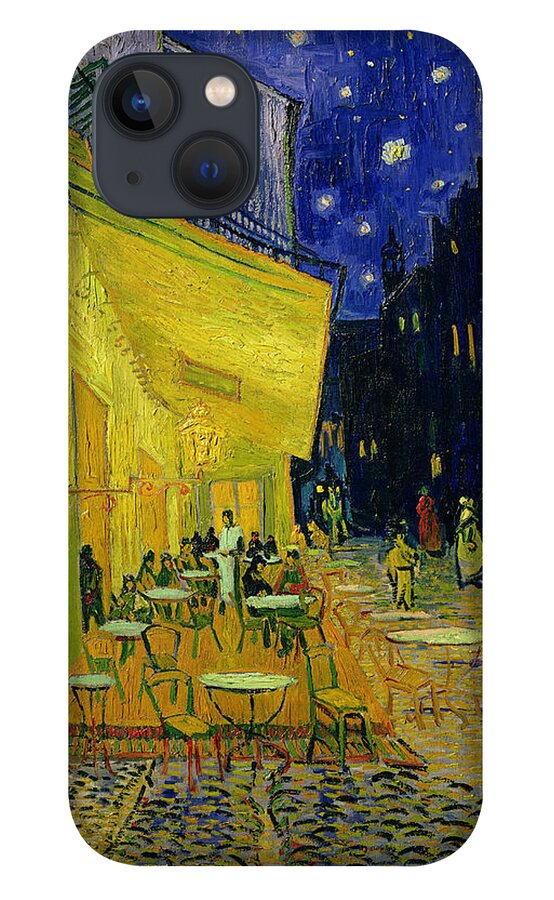 Cafe Terrace Arles 1888 (oil On Canvas) By Vincent Van Gogh (1853-90) Van Gogh Van Gogh Vincent Cafe Arles Arles Tables Chairs People Shops Shopfronts Street Van Gogh Vincent Van Gogh Terrasse Cafe; Square; French; Provence; Outdoors; Awning; Evening; Nocturne; Starry; Stars; Night; Cobblestones; Tables And Chairs; Bar; Post-impressionist Night Buildings Square French Provence Outdoors Awning Evening Nocturne Starry Stars Night Cobblestones Post-impressionist iPhone 13 Case featuring the painting Cafe Terrace Arles by Vincent van Gogh