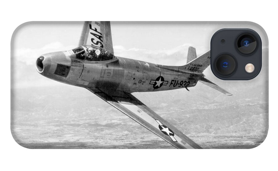 Science iPhone 13 Case featuring the photograph F-86 Sabre, First Swept-wing Fighter by Science Source