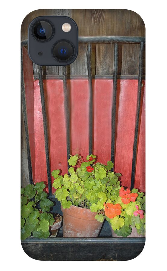 Flower Pots iPhone 13 Case featuring the photograph Flower Pots #1 by Barbara Snyder