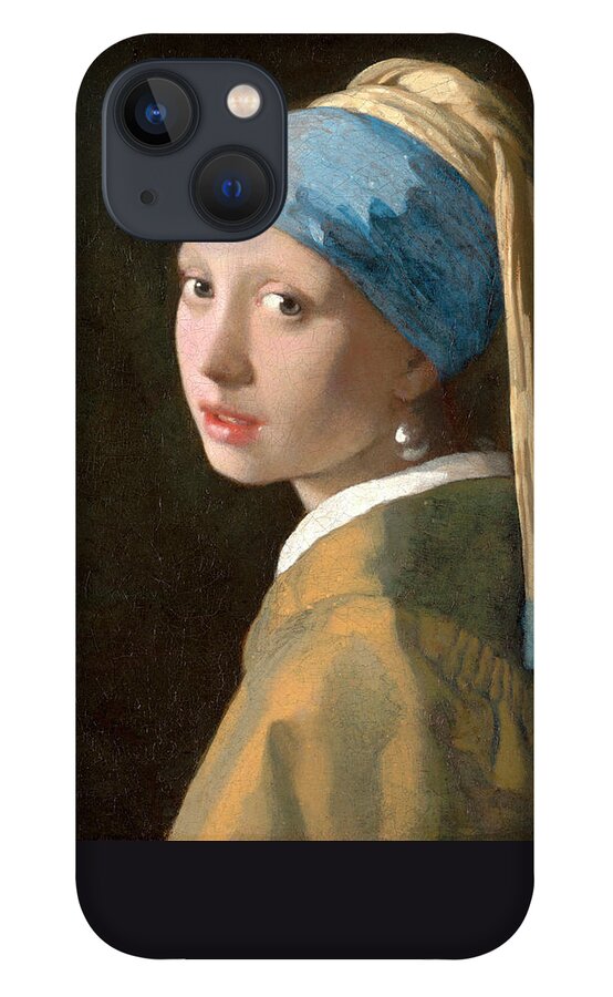 Girl With A Pearl Earring iPhone 13 Case featuring the painting Girl with a Pearl Earring by Johannes Vermeer