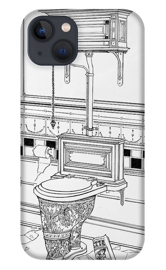 Victorian Potties iPhone 13 Case featuring the drawing Make A Joyful Noise by Ira Shander
