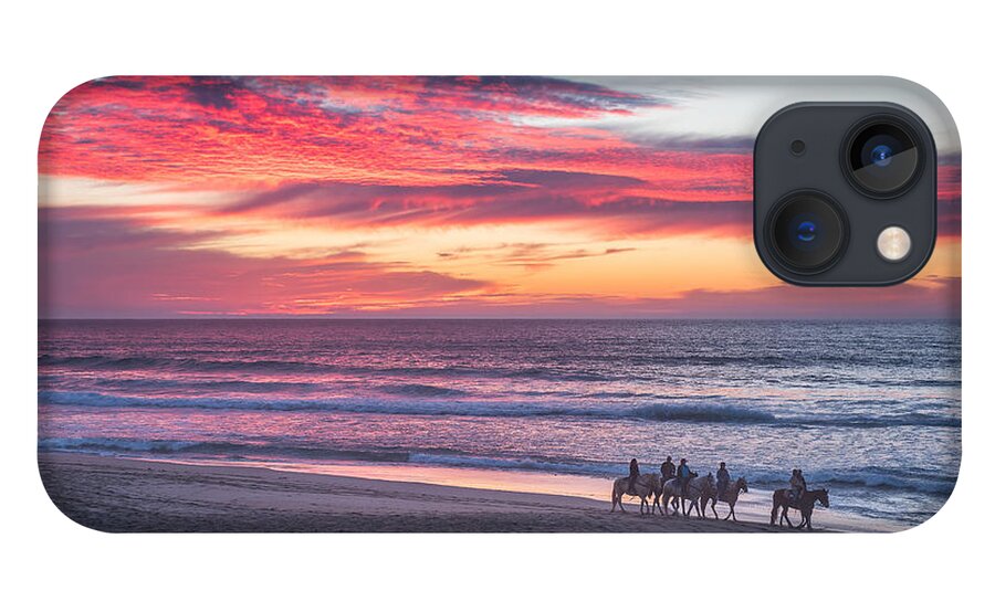 Central California Coast iPhone 13 Case featuring the photograph Riding in the Sunset by Bill Roberts