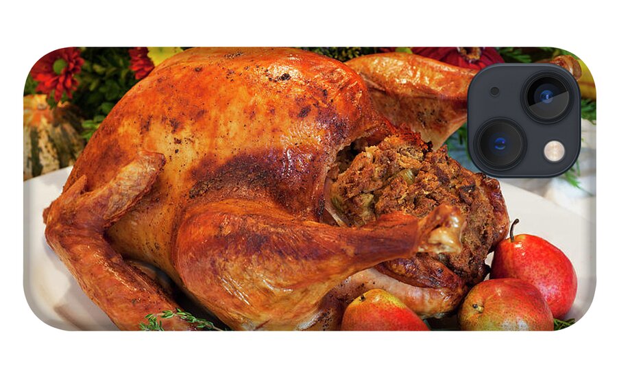 Stuffed iPhone 13 Case featuring the photograph Roast Turkey by Tetra Images