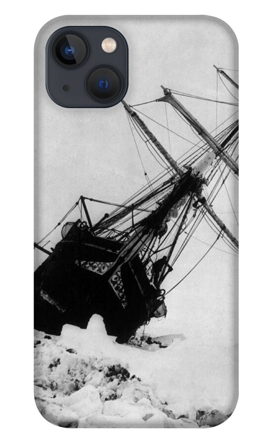 Navigation iPhone 13 Case featuring the photograph Shackletons Endurance Trapped In Pack by Science Source