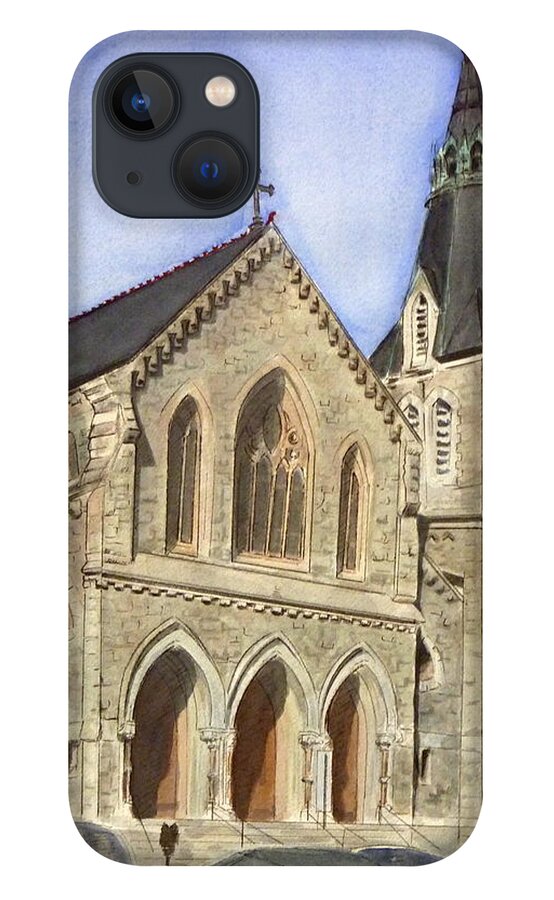 Churches iPhone 13 Case featuring the painting St. John the Evangelist by Henrieta Maneva
