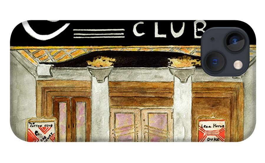 Cotton Club iPhone 13 Case featuring the painting The Cotton Club by AFineLyne