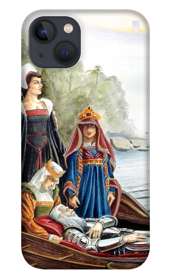 Avalon iPhone 13 Case featuring the painting The Isle of Avalon by Melissa A Benson