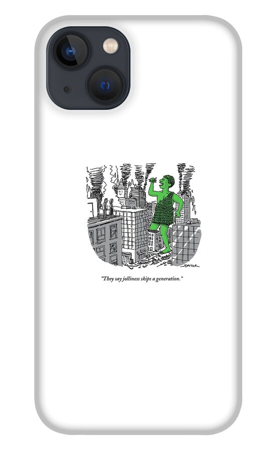 The Jolly Green Giant Walks Like Godzilla #1 iPhone 13 Case