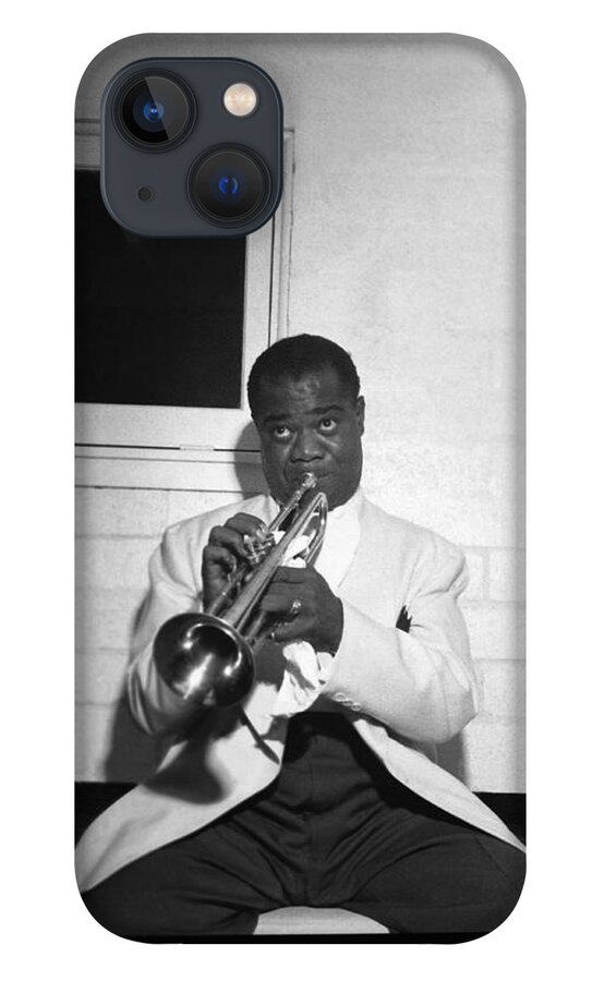 1950 iPhone 13 Case featuring the photograph Trumpeter Louis Armstrong #1 by Underwood Archives