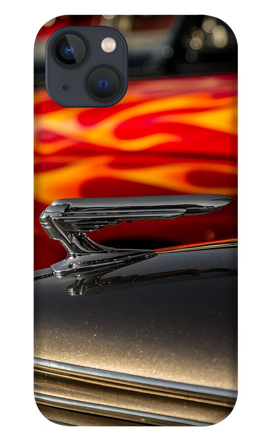Car Show iPhone 13 Case featuring the photograph 1939 Graham Coupe Hood Ornament #2 by Ron Pate