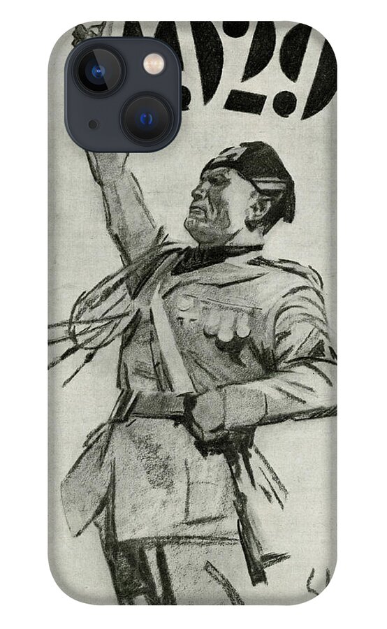 Benito Mussolini Italian Dictator #2 iPhone 13 Case by Mary Evans Picture  Library - Pixels