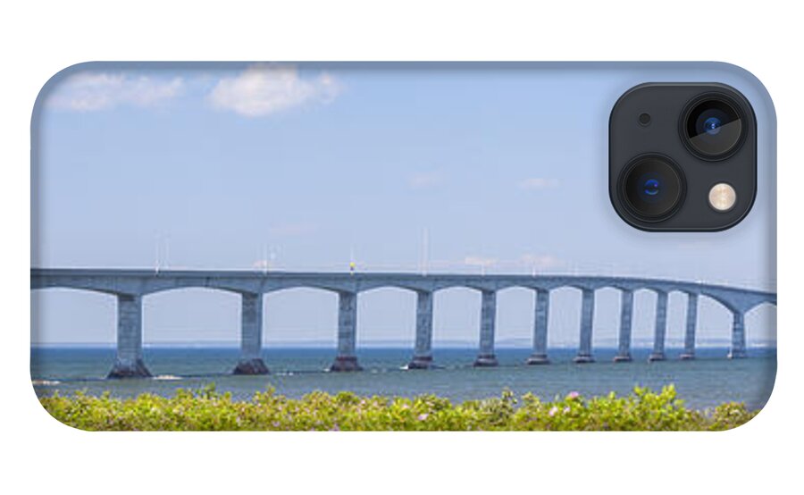Bridge iPhone 13 Case featuring the photograph Confederation Bridge panorama 1 by Elena Elisseeva