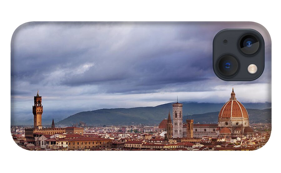 Scenics iPhone 13 Case featuring the photograph Florence, Santa Maria Del Fiore by Deimagine