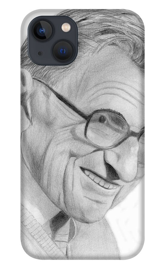 Joe Paterno iPhone 13 Case featuring the drawing Joe Paterno #2 by Pat Moore