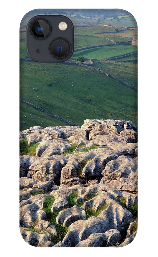 Karst Scenery iPhone 13 Case featuring the photograph Limestone Pavement In Yorkshire #2 by Simon Fraser/science Photo Library