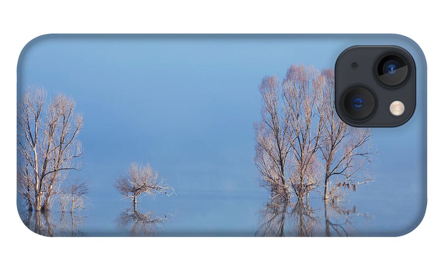 Water's Edge iPhone 13 Case featuring the photograph Misty Lake In Spring #2 by Temizyurek