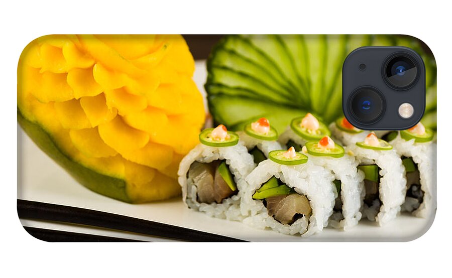 Asian iPhone 13 Case featuring the photograph Spicy Tuna Roll by Raul Rodriguez