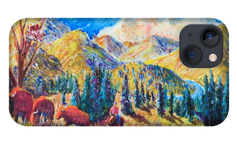 Nature iPhone 13 Case featuring the painting The Stray by Walt Brodis