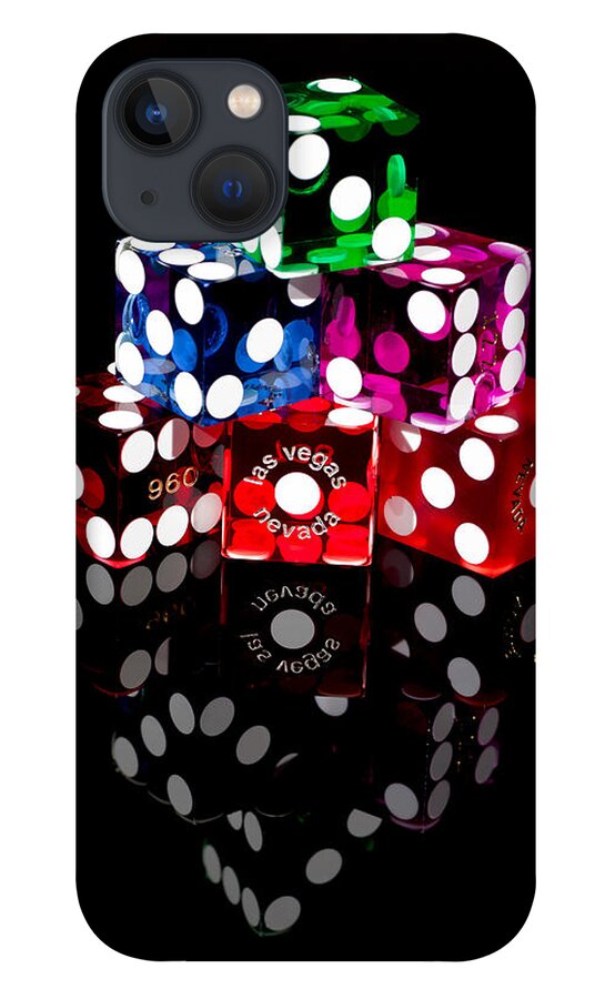 Dice iPhone 13 Case featuring the photograph Colorful Dice by Raul Rodriguez