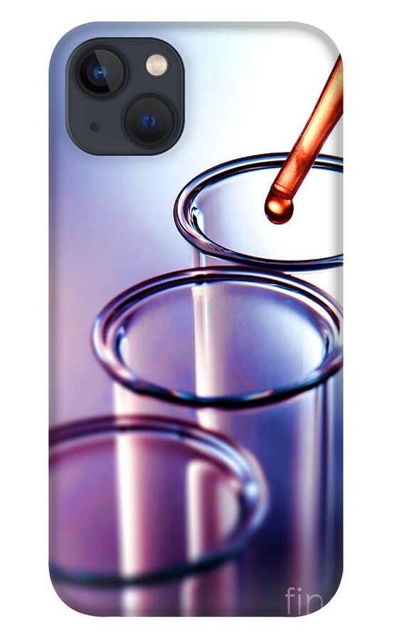 Test iPhone 13 Case featuring the photograph Laboratory Experiment in Science Research Lab #21 by Science Research Lab