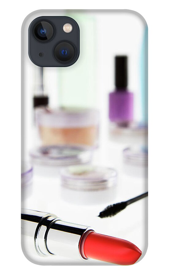 White Background iPhone 13 Case featuring the photograph Still Life Of Beauty Products #22 by Stephen Smith