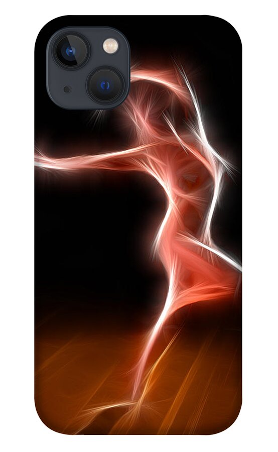 Nude iPhone 13 Case featuring the photograph 2376 Energy Work Nude Dancer by Chris Maher