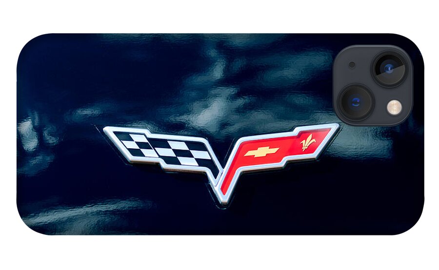 Chevrolet Corvette Emblem iPhone 13 Case featuring the photograph Chevrolet Corvette Emblem #3 by Jill Reger