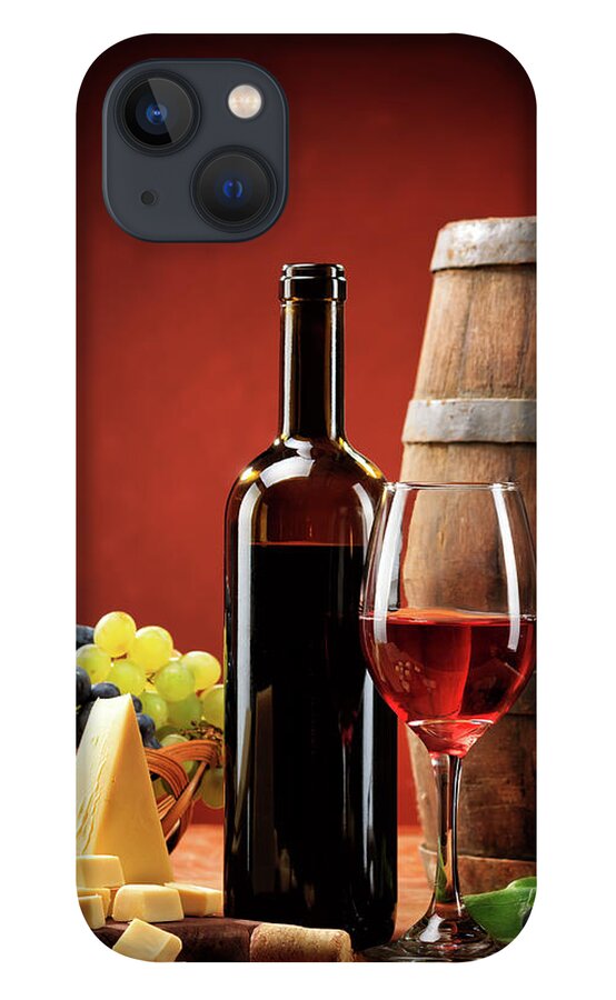 Cheese iPhone 13 Case featuring the photograph Red Wine Composition #3 by Valentinrussanov