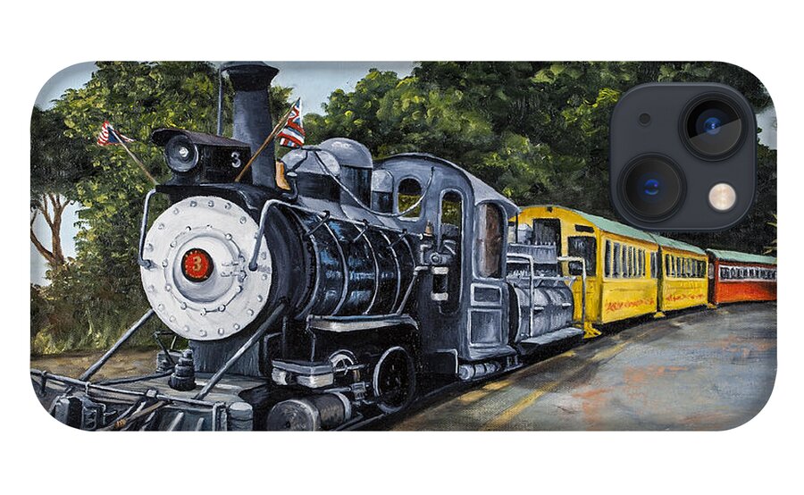 Transportation iPhone 13 Case featuring the painting Sugar Cane Train by Darice Machel McGuire