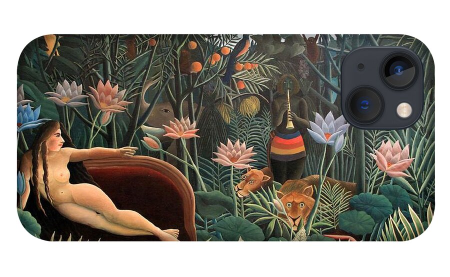 Henri Rousseau iPhone 13 Case featuring the painting The Dream by Henri Rousseau