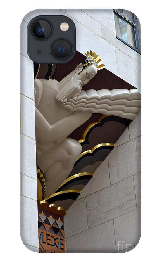 Rockefeller Plaza iPhone 13 Case featuring the photograph 30 Rock by Lynellen Nielsen