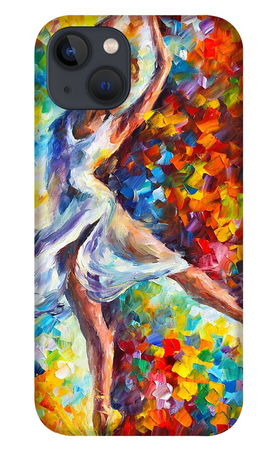 Ballet iPhone 13 Case featuring the painting Candle Fire by Leonid Afremov