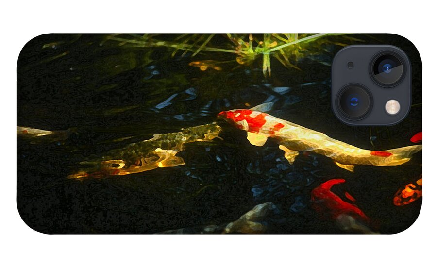 Koi iPhone 13 Case featuring the photograph Koi #46 by Marc Bittan