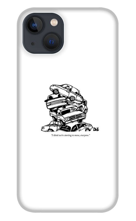 6 Cars Pile On Top Of One Another iPhone 13 Case