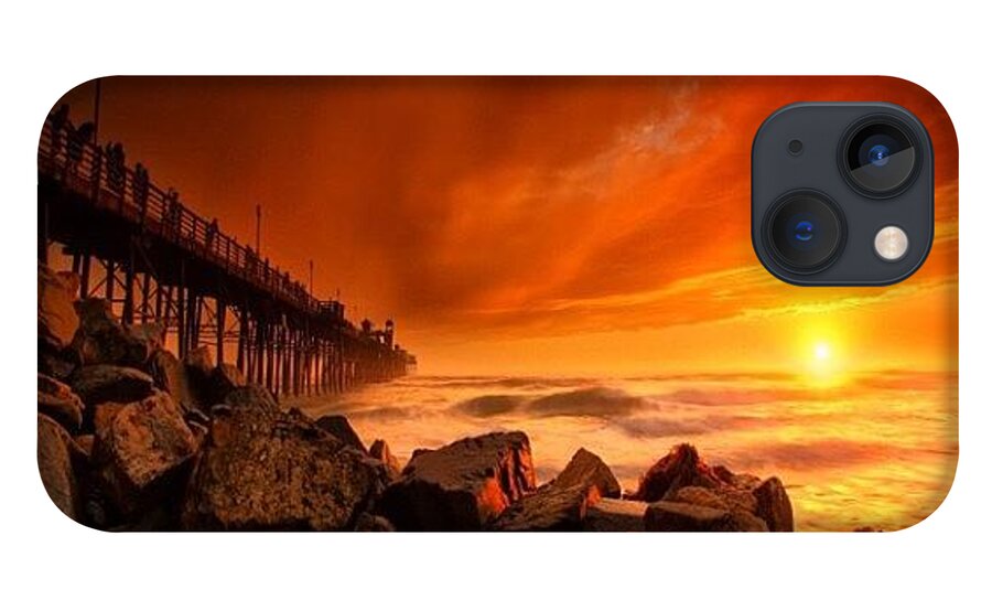  iPhone 13 Case featuring the photograph Long Exposure Sunset At A North San #6 by Larry Marshall