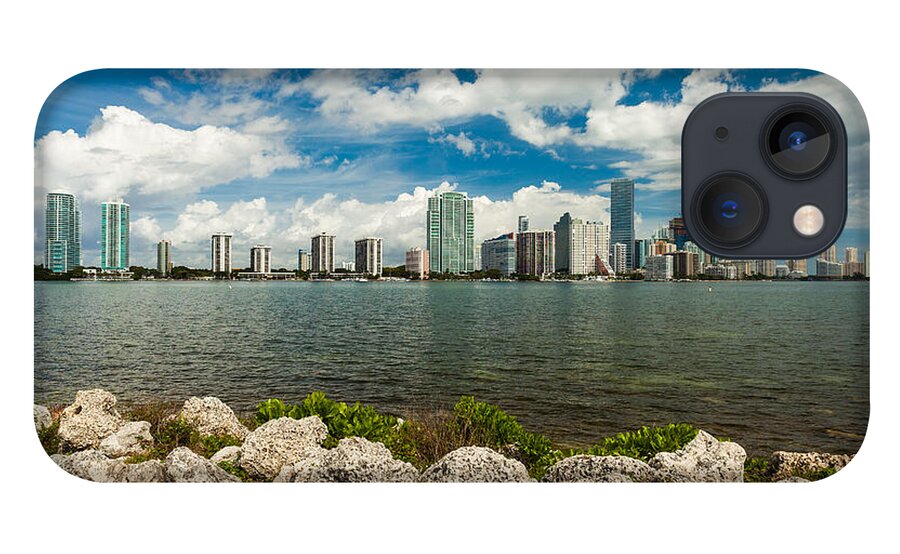 Architecture iPhone 13 Case featuring the photograph Miami Skyline #6 by Raul Rodriguez