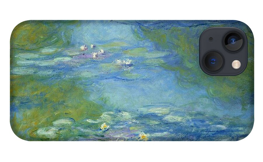 French iPhone 13 Case featuring the painting Waterlilies by Claude Monet
