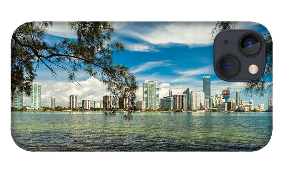 Architecture iPhone 13 Case featuring the photograph Miami Skyline #9 by Raul Rodriguez