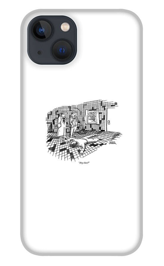 A Body Lies Face Down In A Room Where The Walls iPhone 13 Case