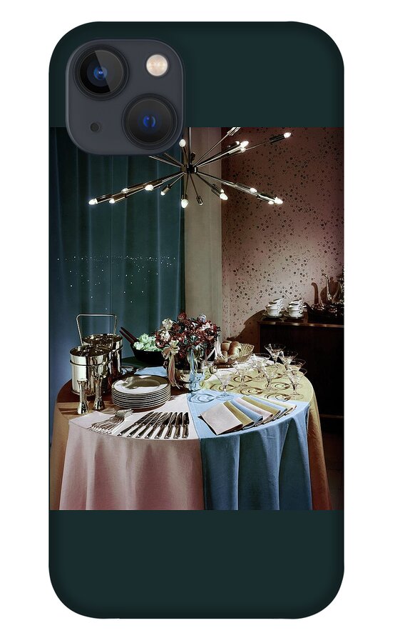 A Buffet Table At A Party iPhone 13 Case