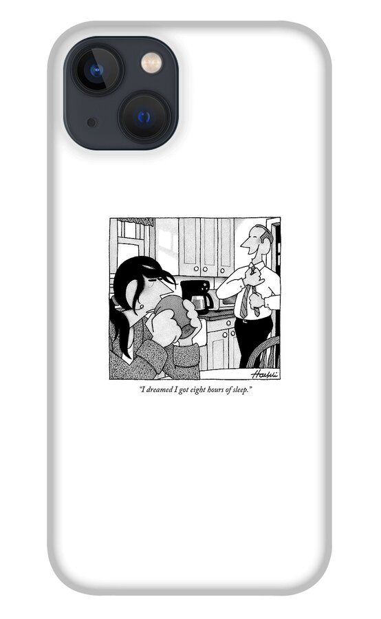 A Man Is Standing In The Kitchen iPhone 13 Case
