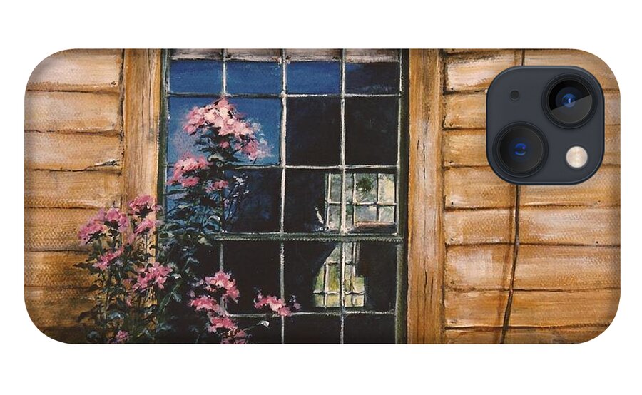 Prairie iPhone 13 Case featuring the painting A Peek through the Window by Diane Strain