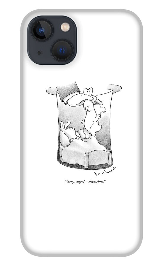 A Rabbit Is Being Pulled Out Of A Hat iPhone 13 Case
