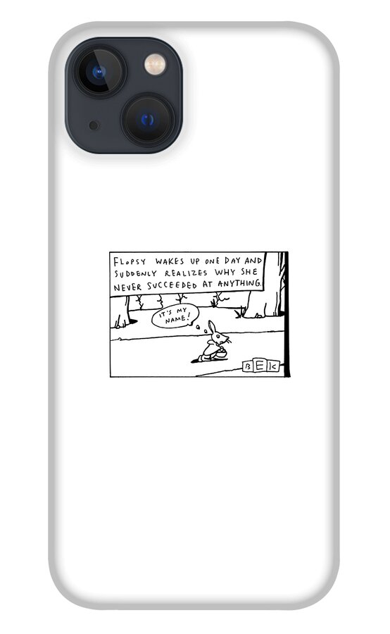 A Rabbit Is Seen Walking In The Forest iPhone 13 Case
