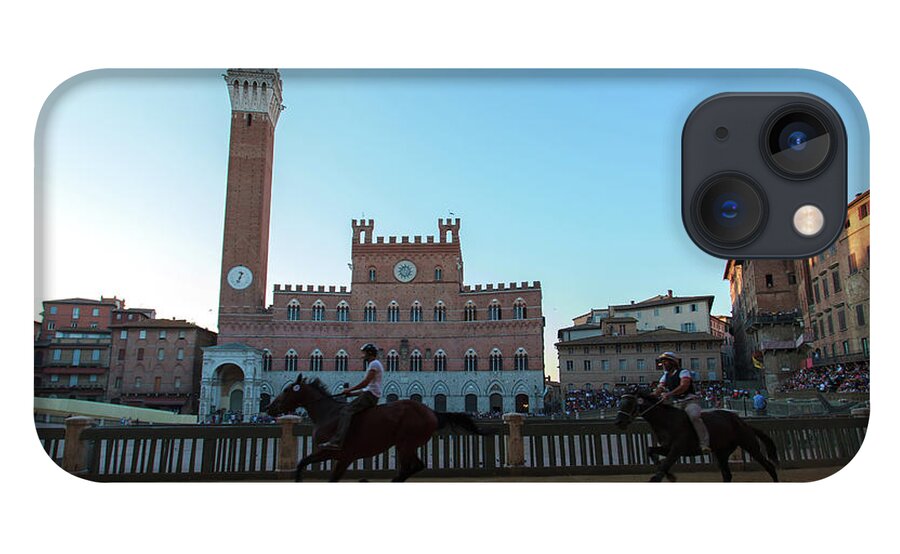 Horse iPhone 13 Case featuring the photograph A Trial Run Of The Famous Palio Di Siena by Tu Xa Ha Noi